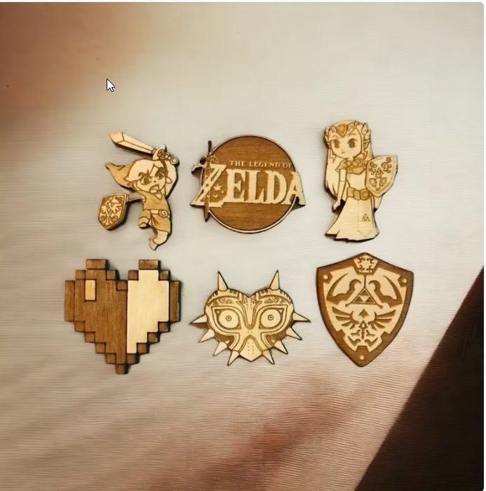 Zelda Wooden Pins