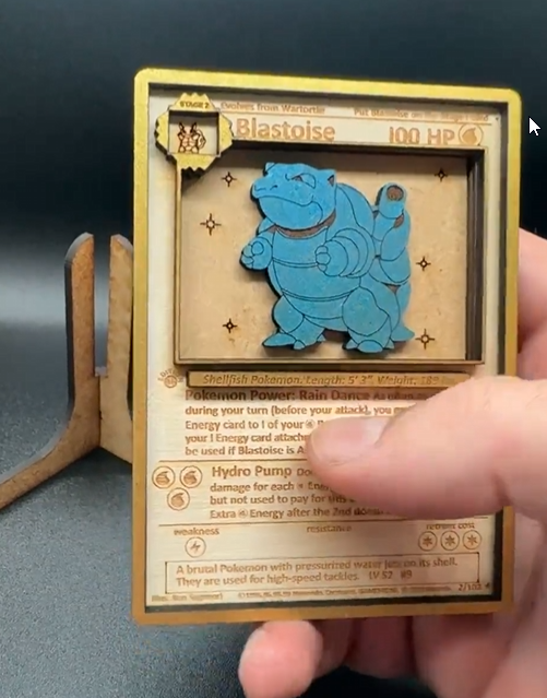 Pokemon Wood Cards