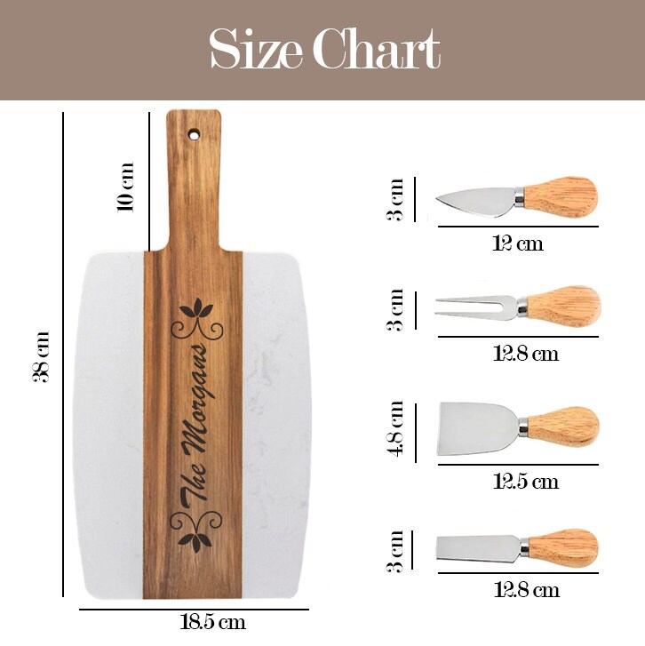 Board- Personalized Marble & Wood Charcuterie Board