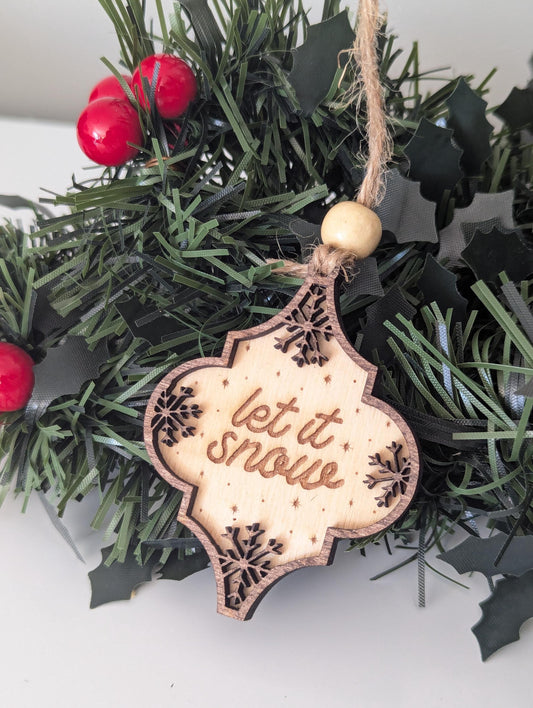 Christmas- Personalized Snowflake Christmas Ornament